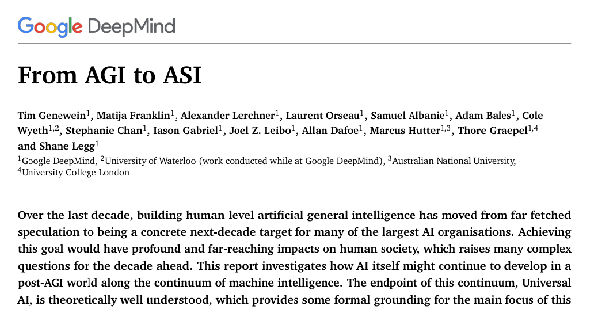 From AGI to ASI cover