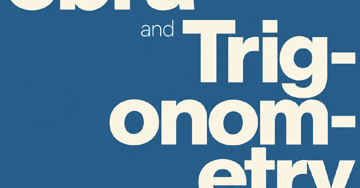 Algebra and Trigonometry (2nd edition) cover