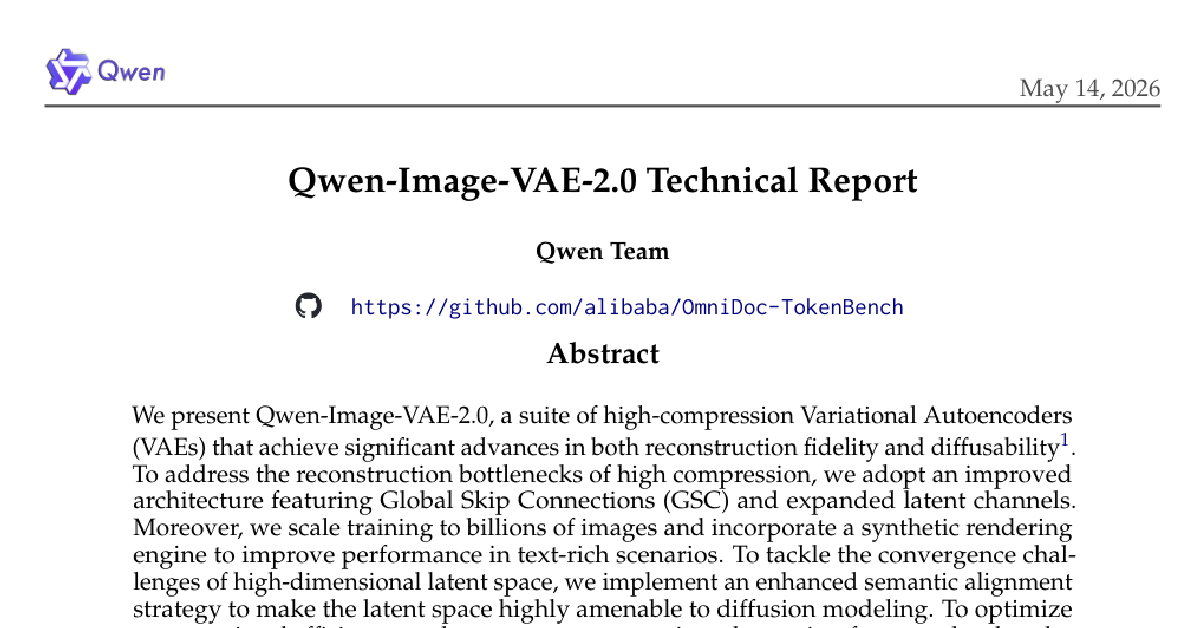 Qwen-Image-VAE-2.0 Technical Report cover