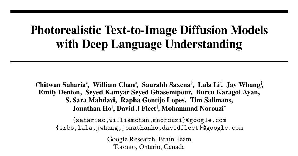 Photorealistic Text-to-Image Diffusion Models with Deep Language Understanding cover