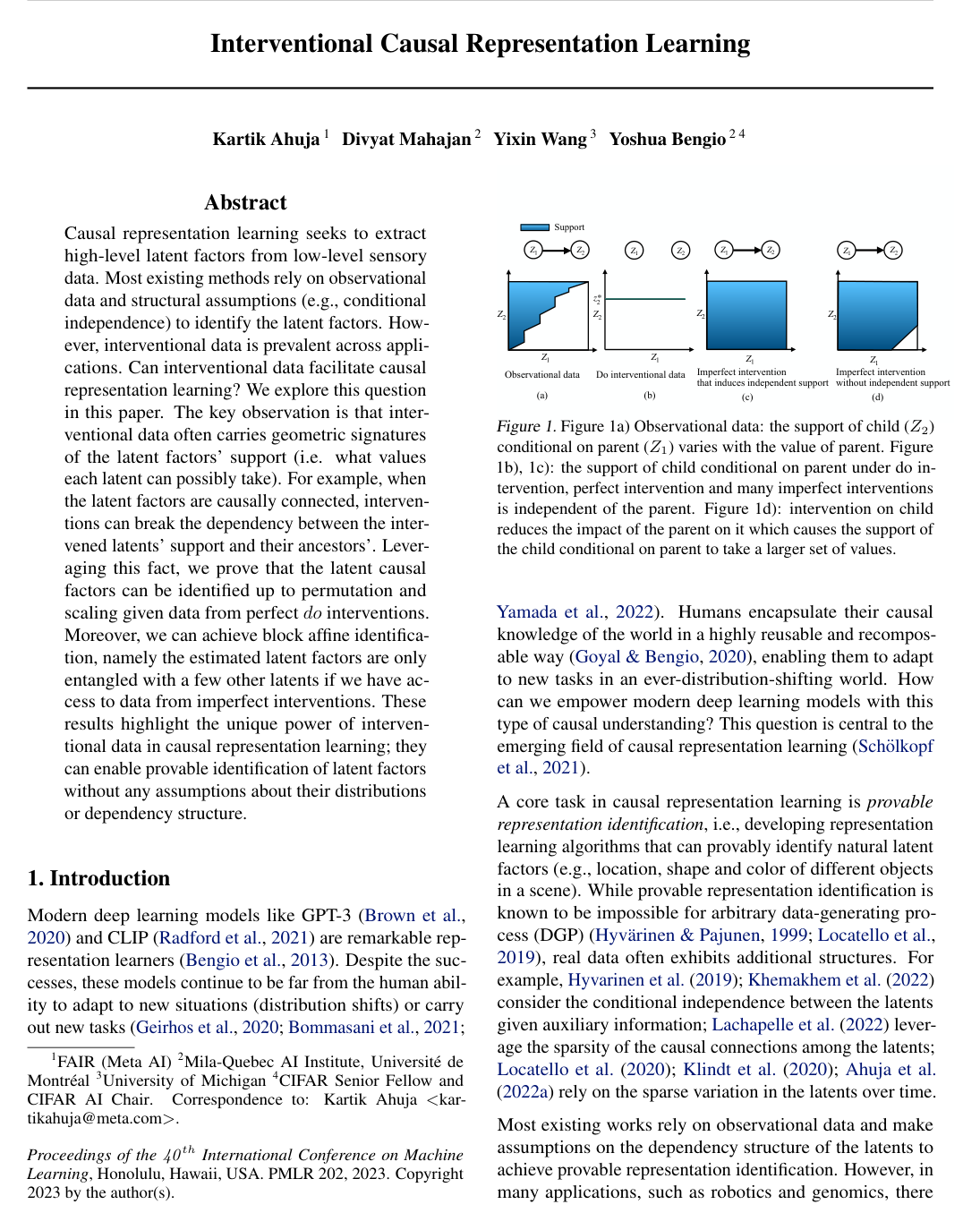Interventional Causal Representation Learning