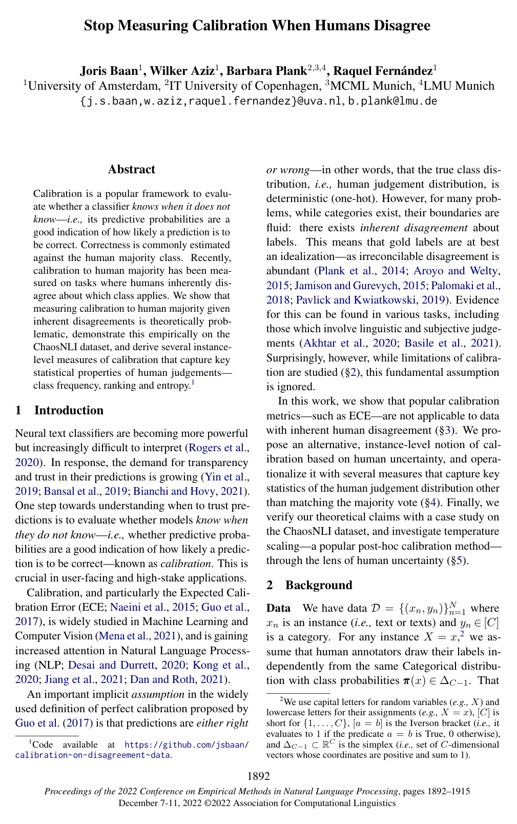 Cover for Stop Measuring Calibration When Humans Disagree