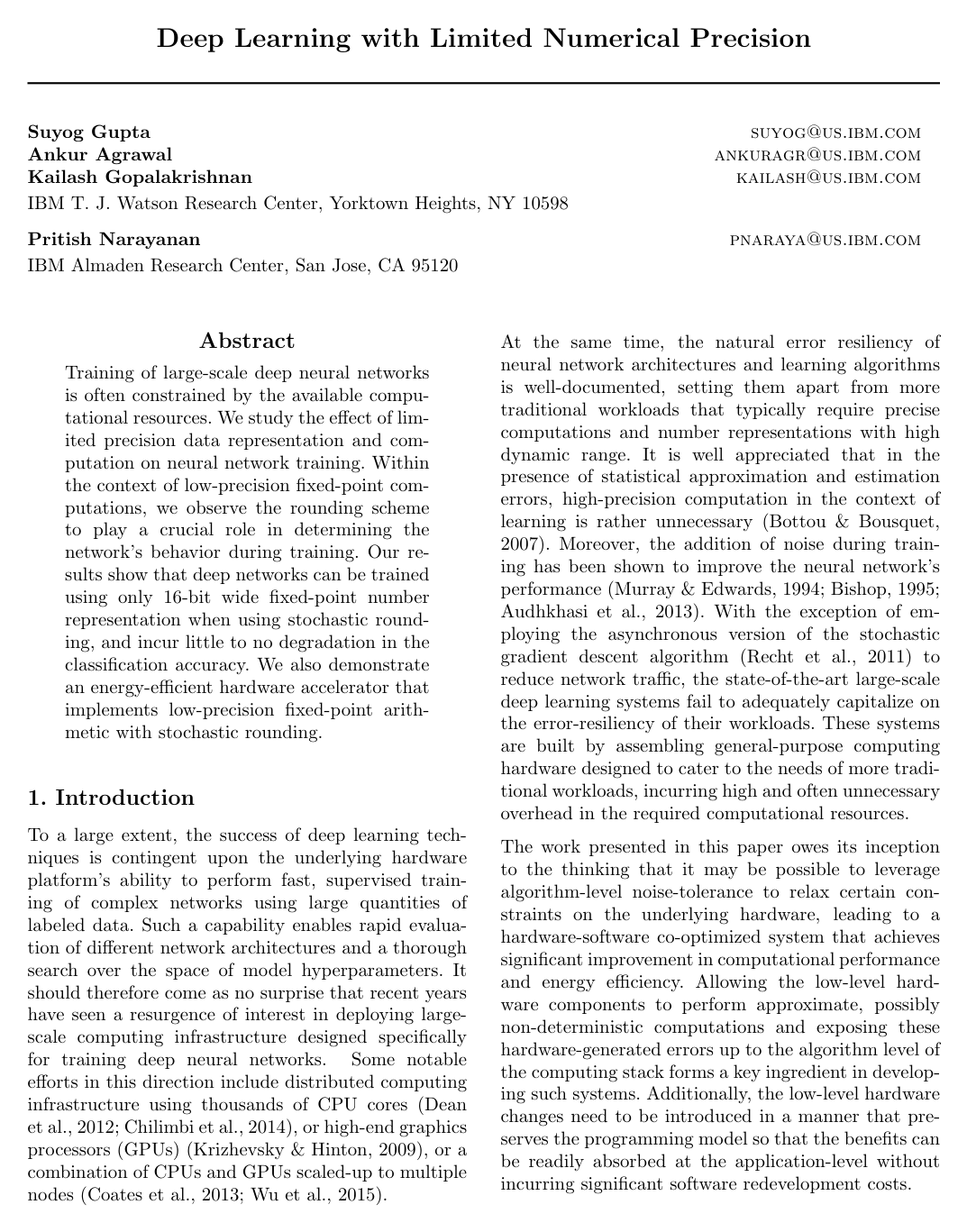Cover for Deep Learning with Limited Numerical Precision