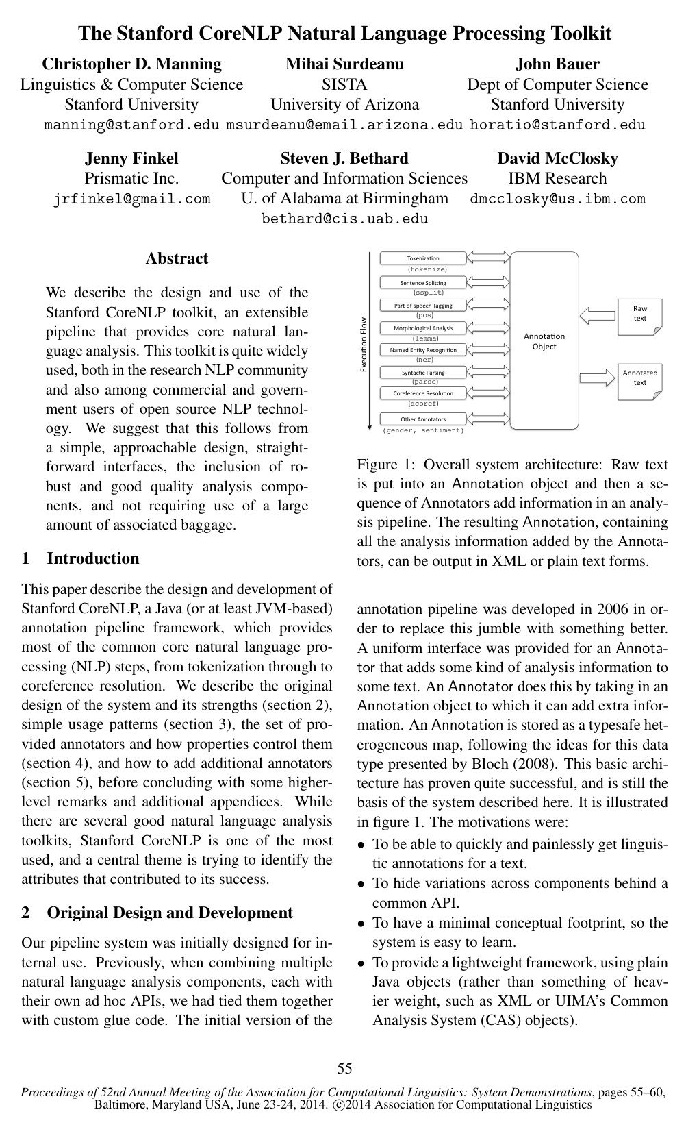 The Stanford CoreNLP Natural Language Processing Toolkit