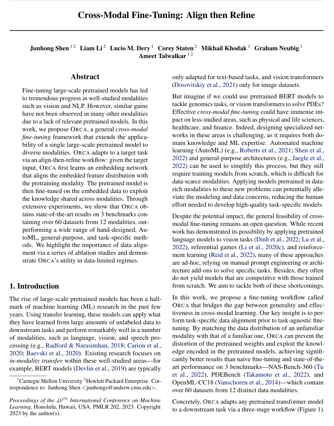 Cover for Cross-Modal Fine-Tuning: Align then Refine