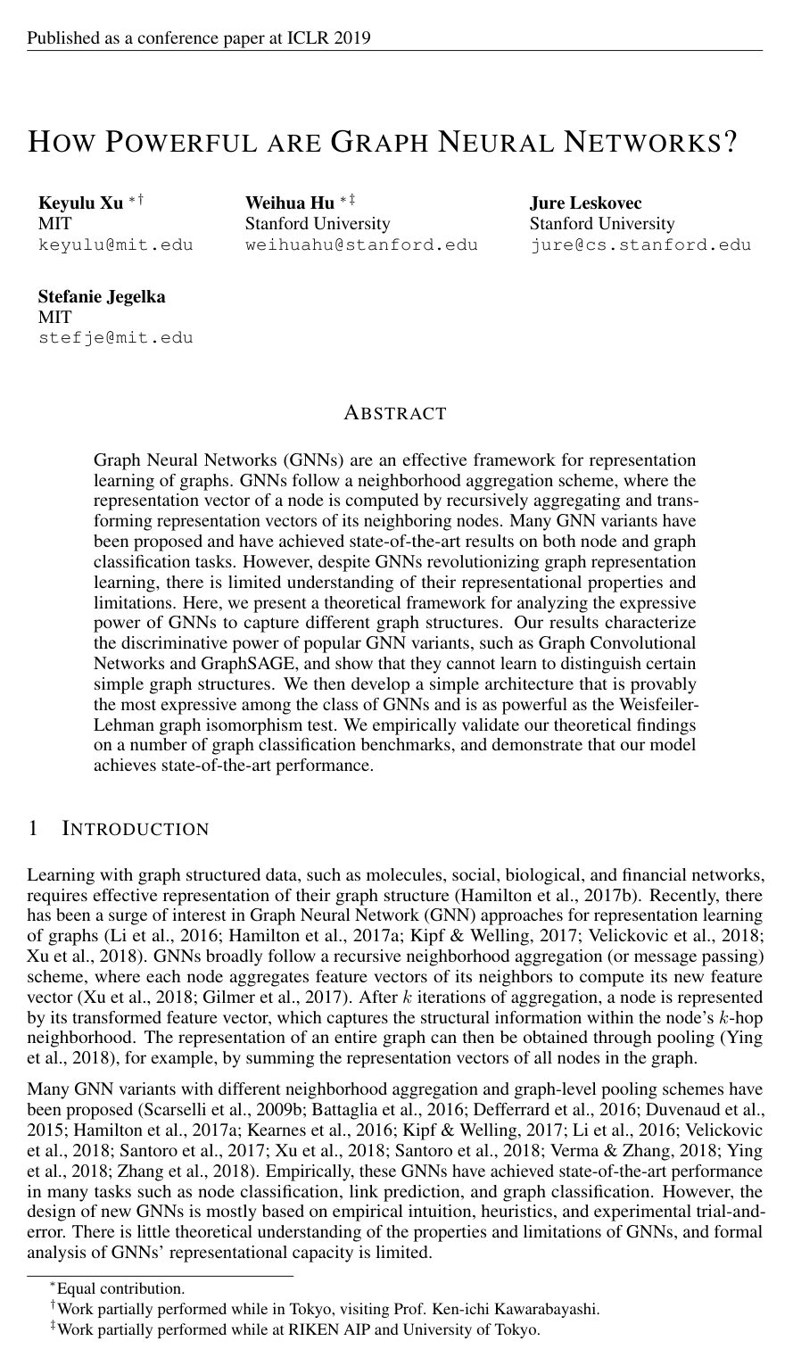 How Powerful are Graph Neural Networks?