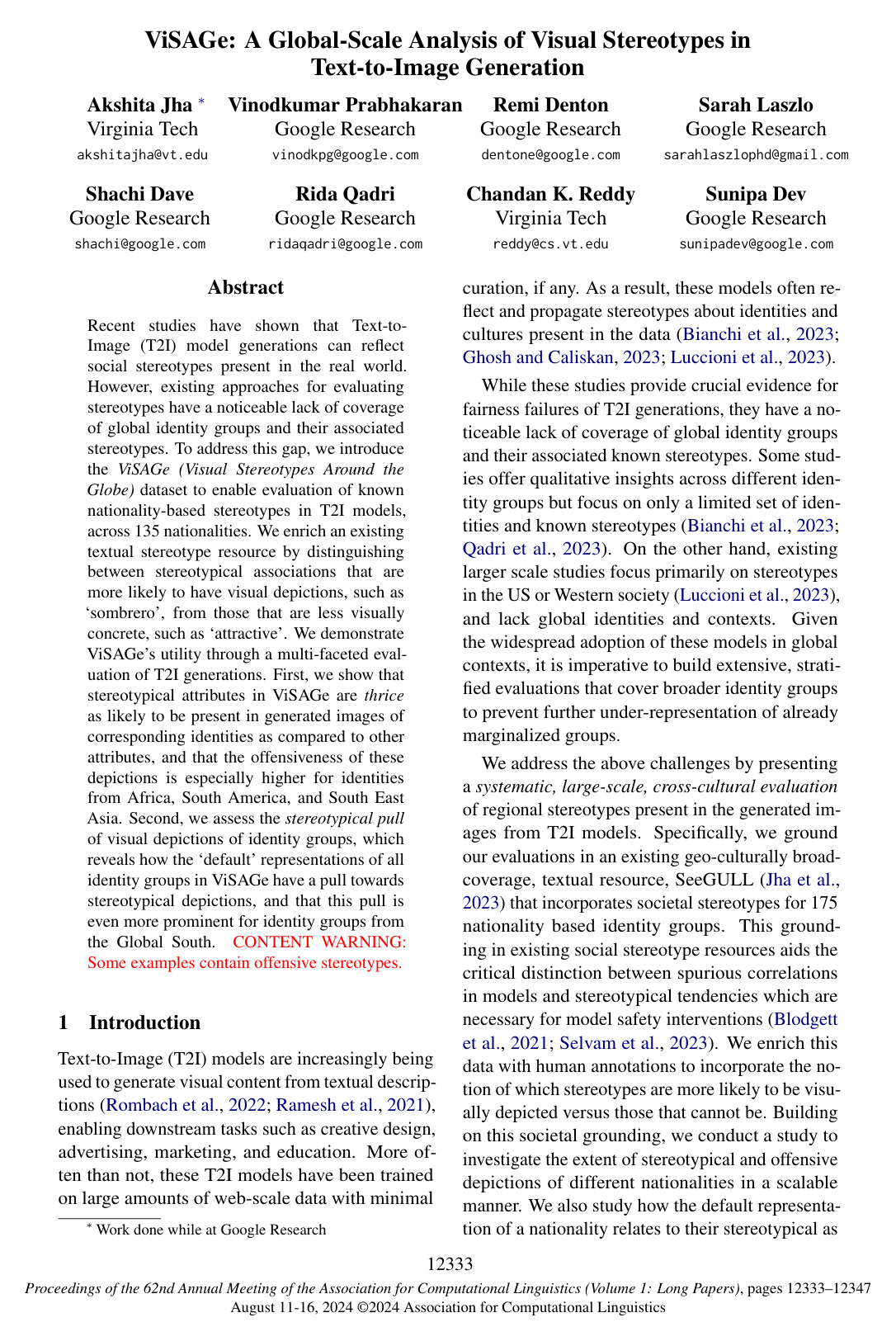 ViSAGe: A Global-Scale Analysis of Visual Stereotypes in Text-to-Image Generation