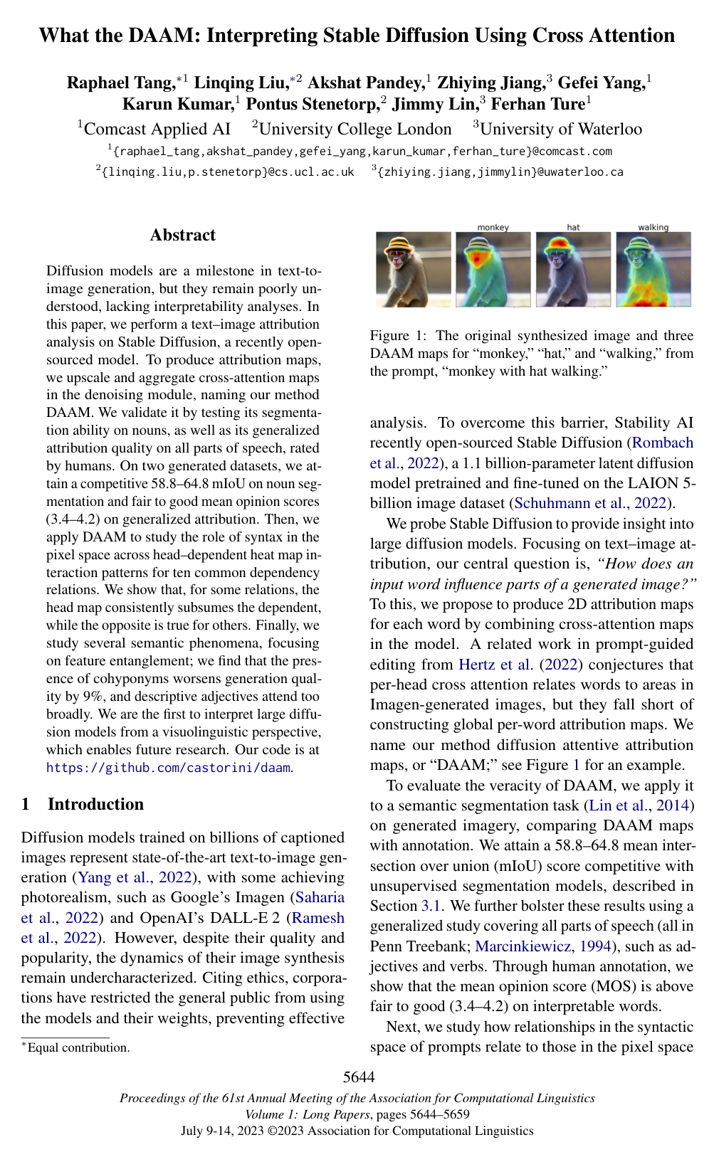 Cover for What the DAAM: Interpreting Stable Diffusion Using Cross Attention