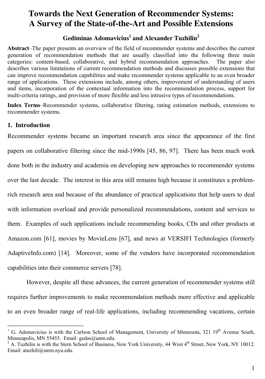 Toward the next generation of recommender systems: a survey of the state-of-the-art and possible extensions