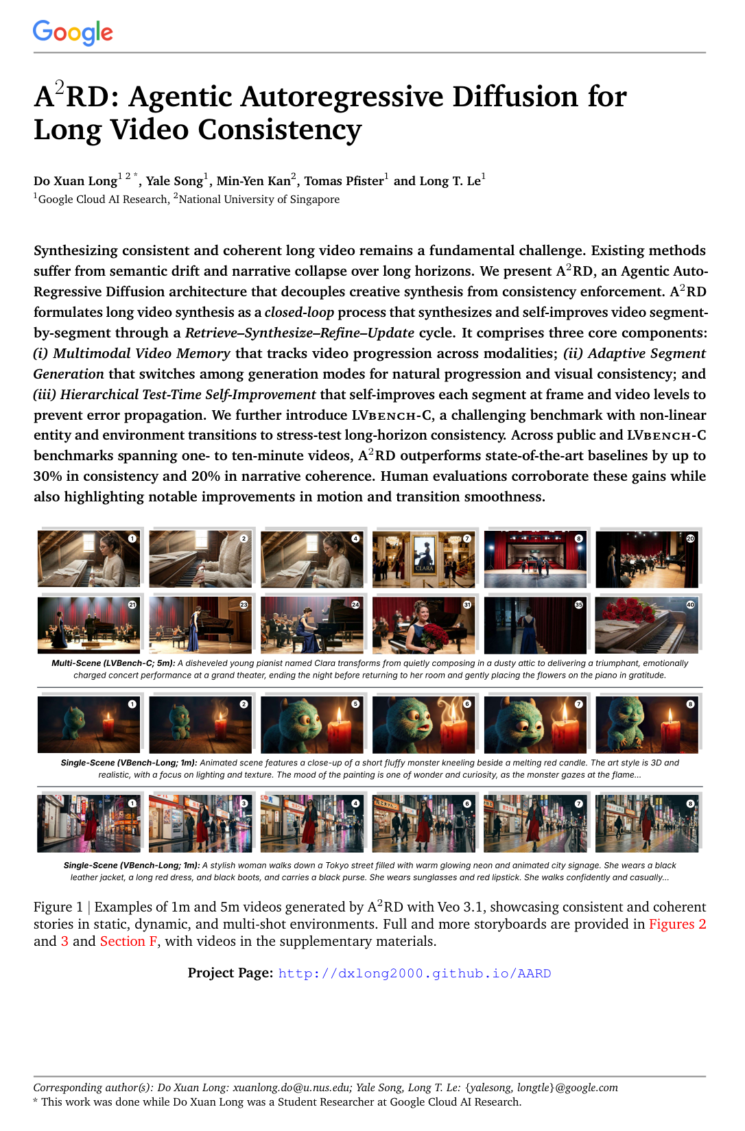 Cover for A2RD: Agentic Autoregressive Diffusion for Long Video Consistency