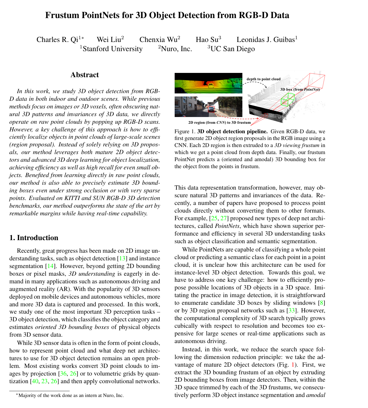 Cover for Frustum PointNets for 3D Object Detection from RGB-D Data