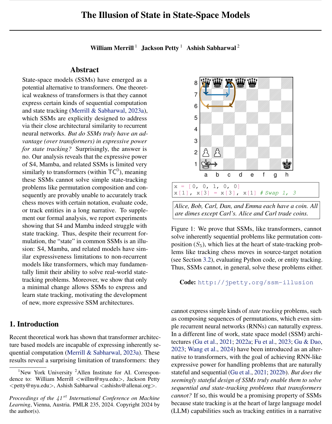 The Illusion of State in State-Space Models