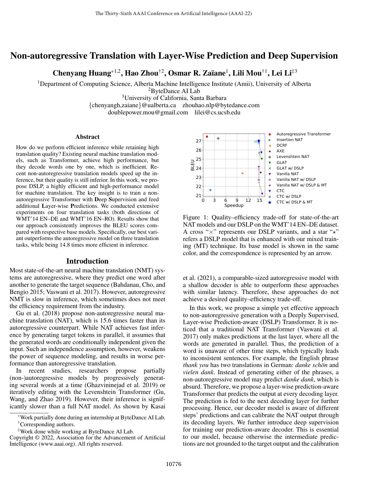 Non-autoregressive Translation with Layer-Wise Prediction and Deep Supervision