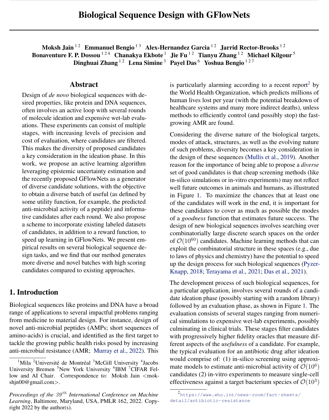 Cover for Biological Sequence Design with GFlowNets