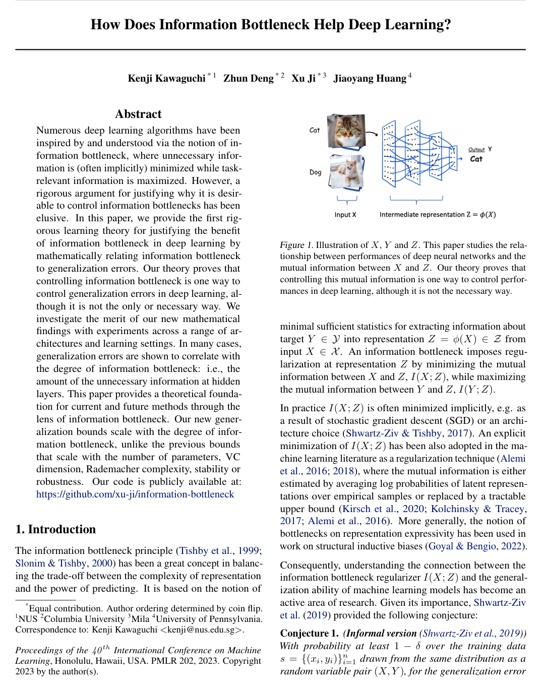 How Does Information Bottleneck Help Deep Learning?