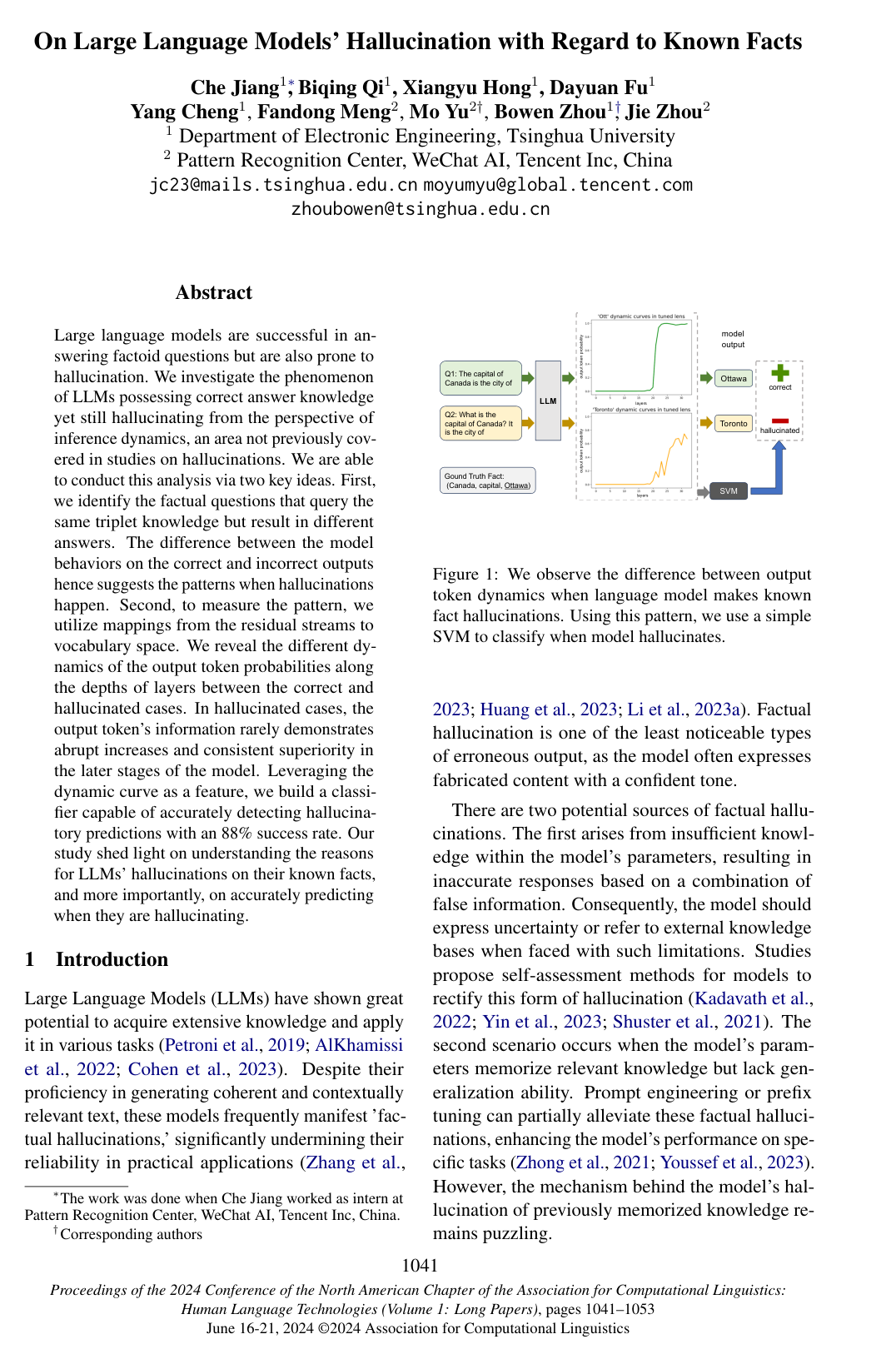 On Large Language Models' Hallucination with Regard to Known Facts