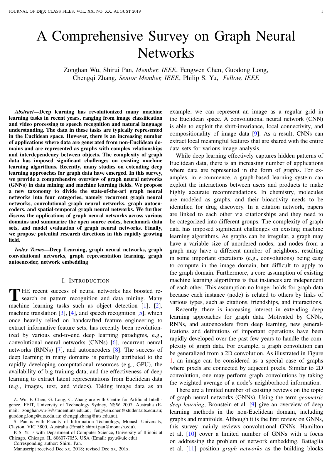 A Comprehensive Survey on Graph Neural Networks