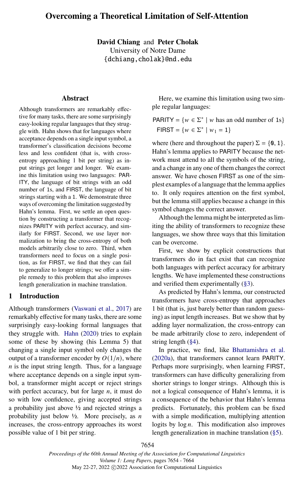 Overcoming a Theoretical Limitation of Self-Attention