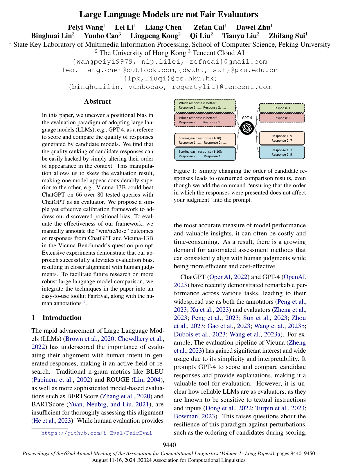 Cover for Large Language Models are not Fair Evaluators