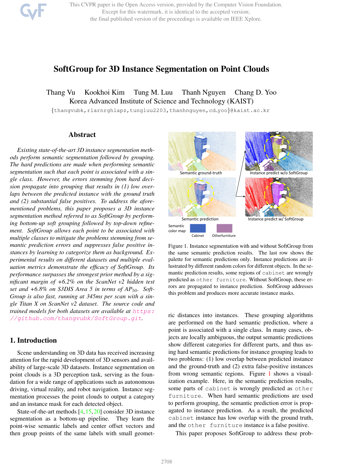 Cover for SoftGroup for 3D Instance Segmentation on Point Clouds