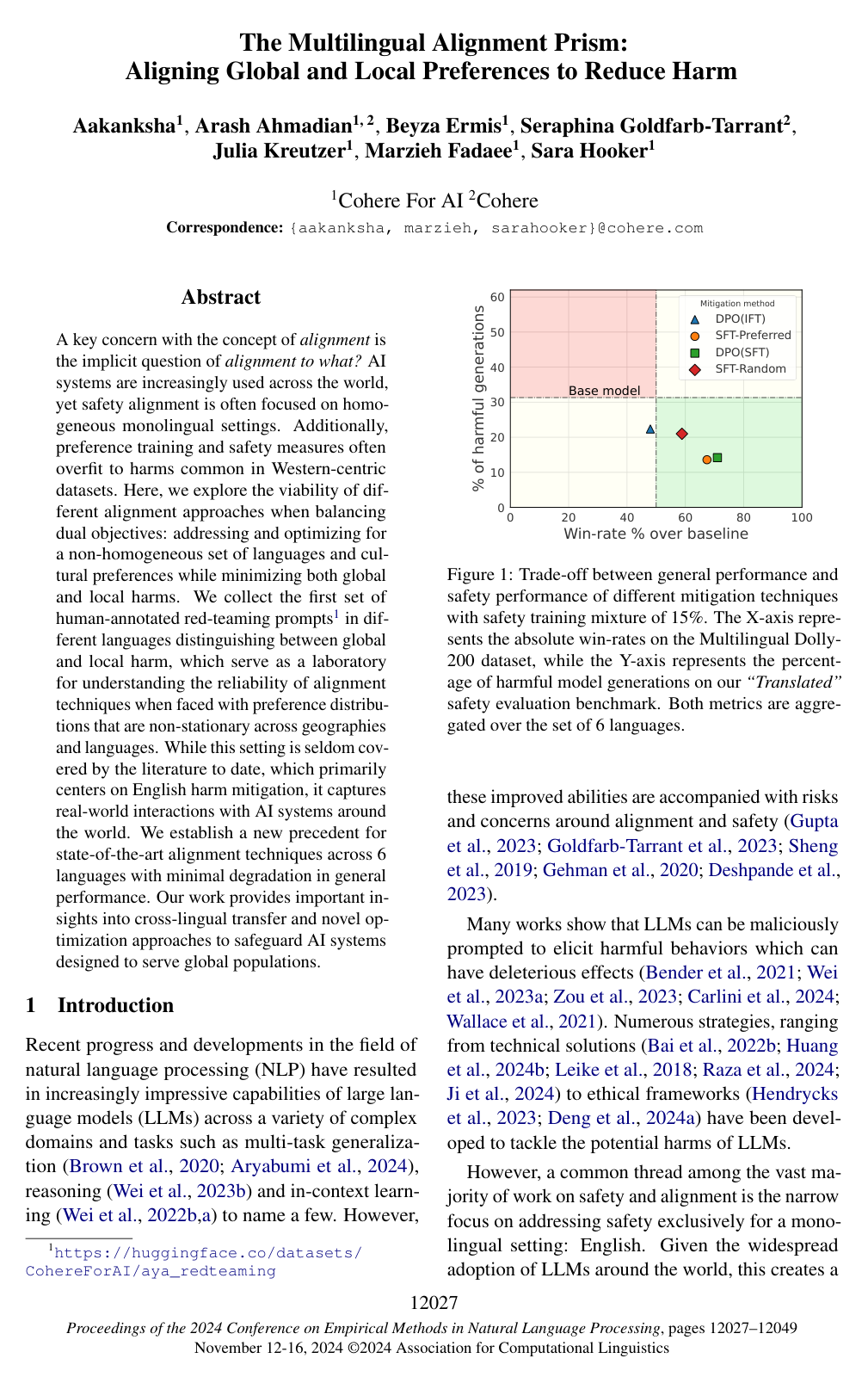 The Multilingual Alignment Prism: Aligning Global and Local Preferences to Reduce Harm