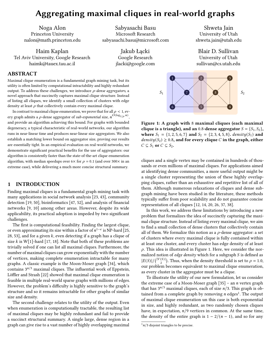 Aggregating maximal cliques in real-world graphs