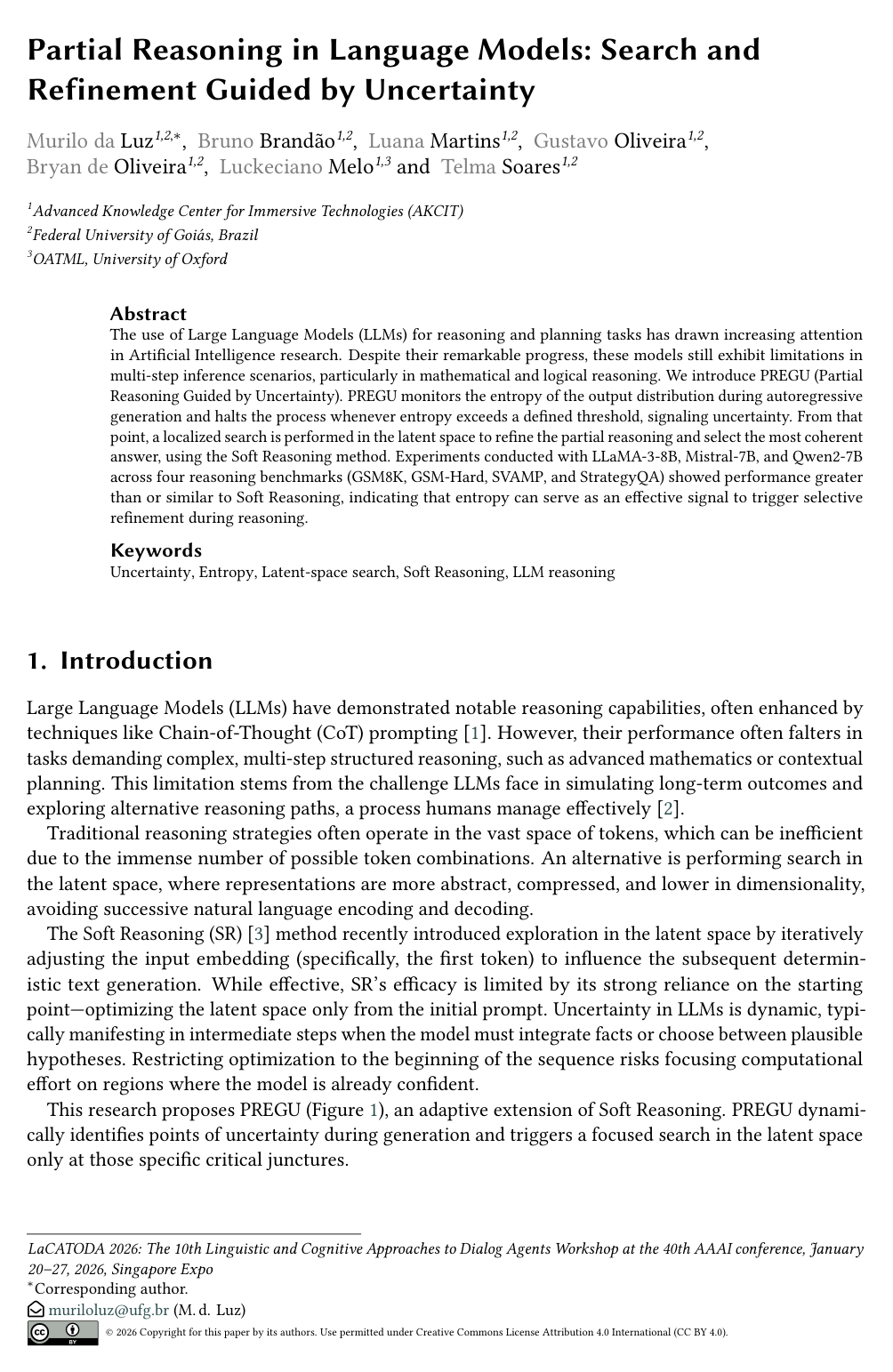 Partial Reasoning in Language Models: Search and Refinement Guided by Uncertainty