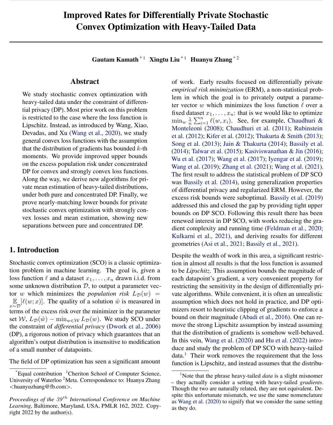 Improved Rates for Differentially Private Stochastic Convex Optimization with Heavy-Tailed Data