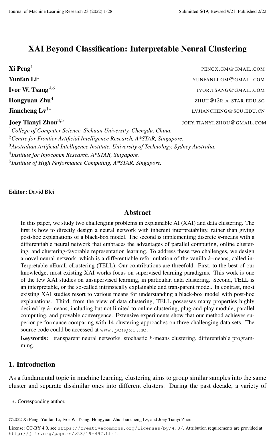 XAI Beyond Classification: Interpretable Neural Clustering