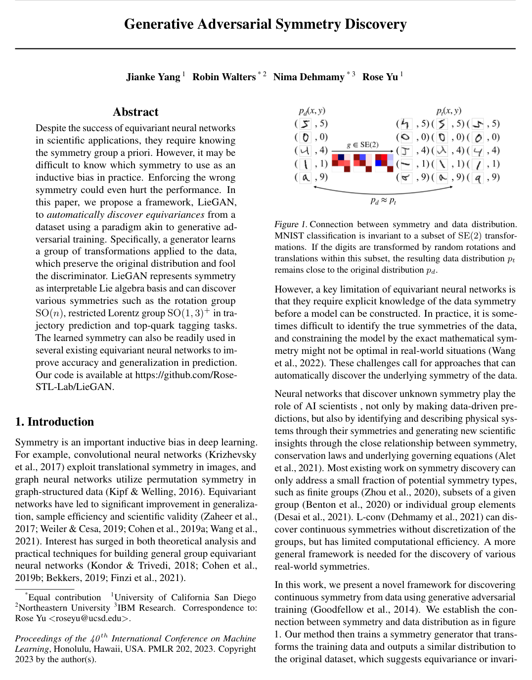 Generative Adversarial Symmetry Discovery