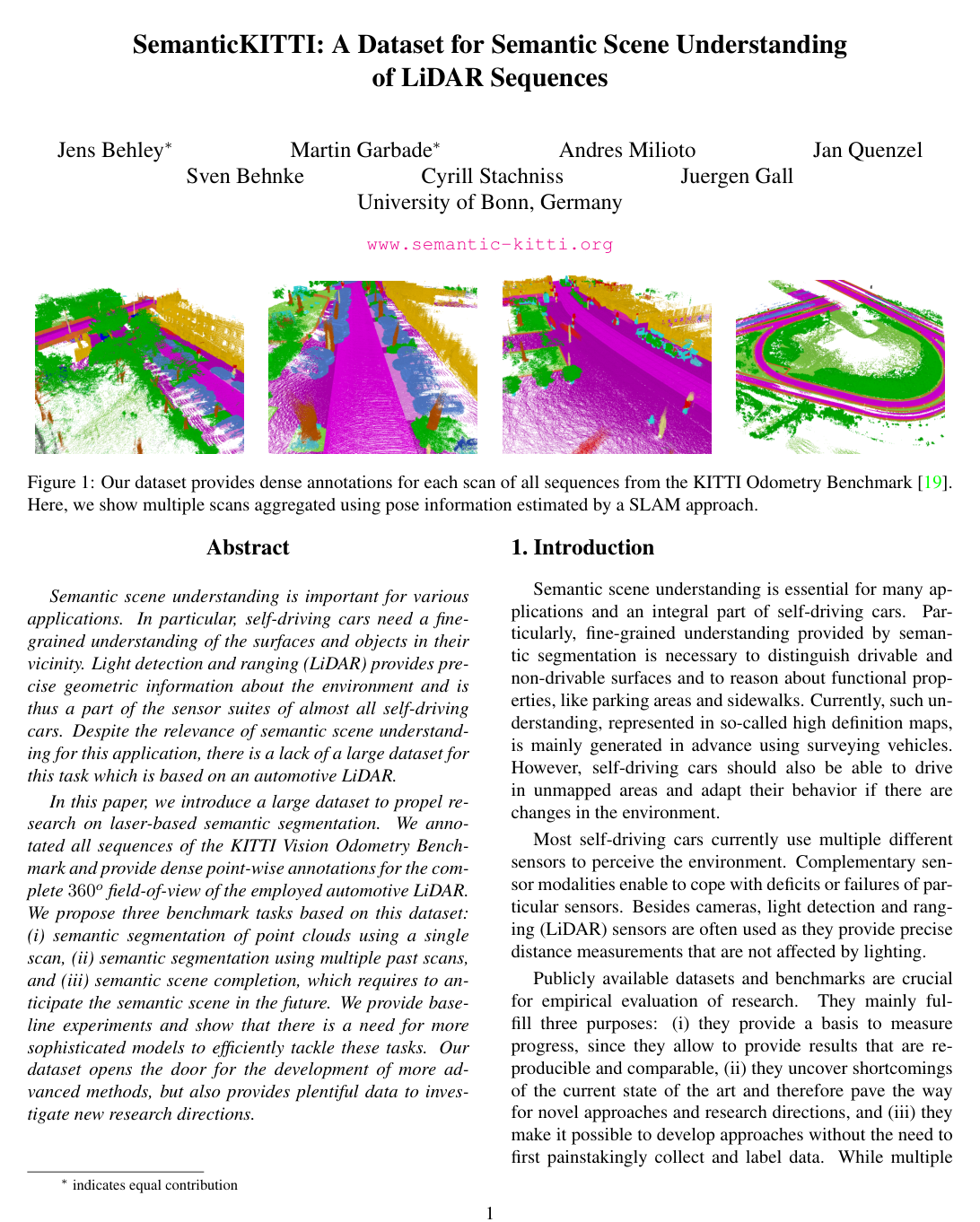 Cover for SemanticKITTI: A Dataset for Semantic Scene Understanding of LiDAR Sequences