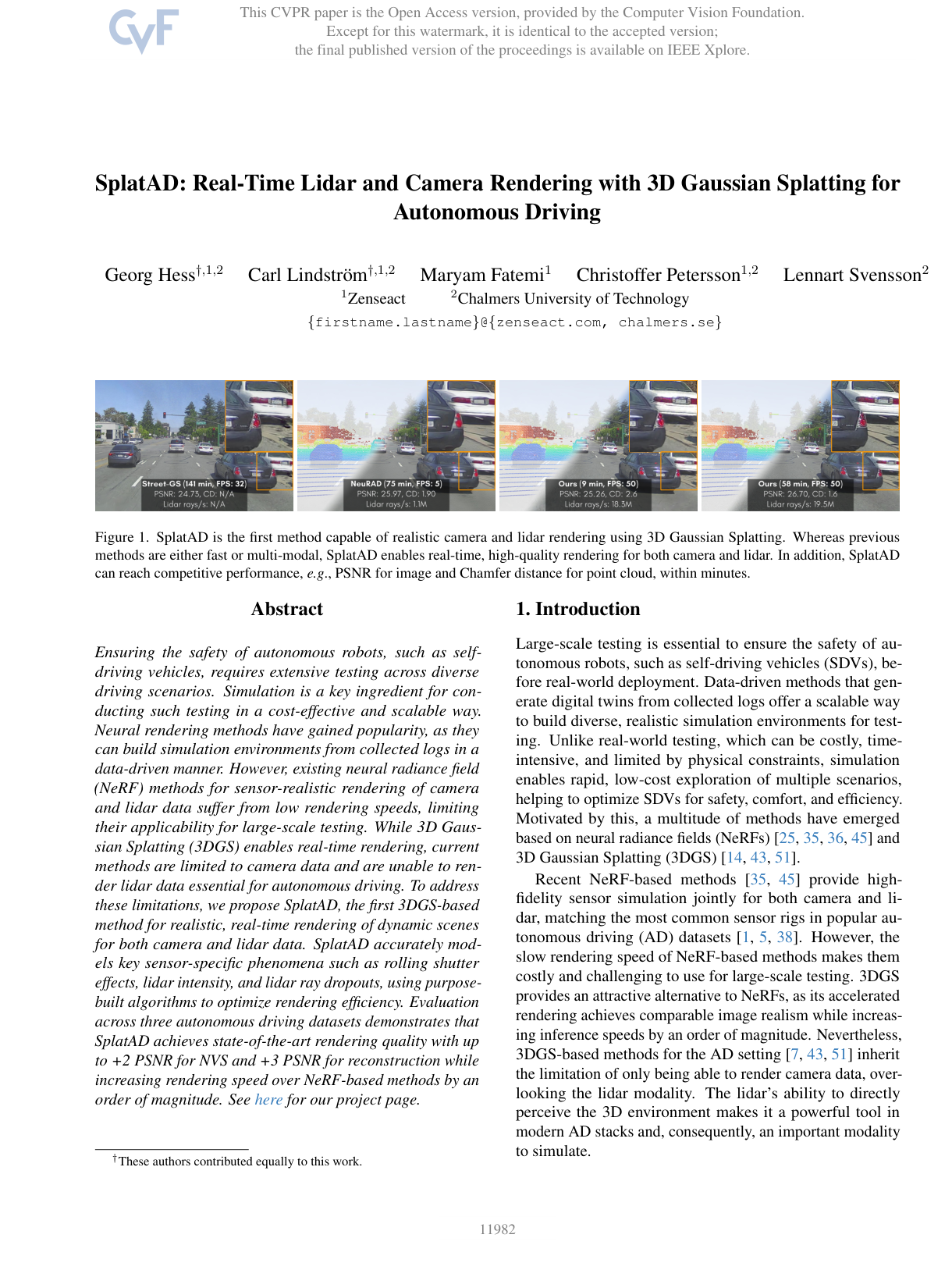 SplatAD: Real-Time Lidar and Camera Rendering with 3D Gaussian Splatting for Autonomous Driving