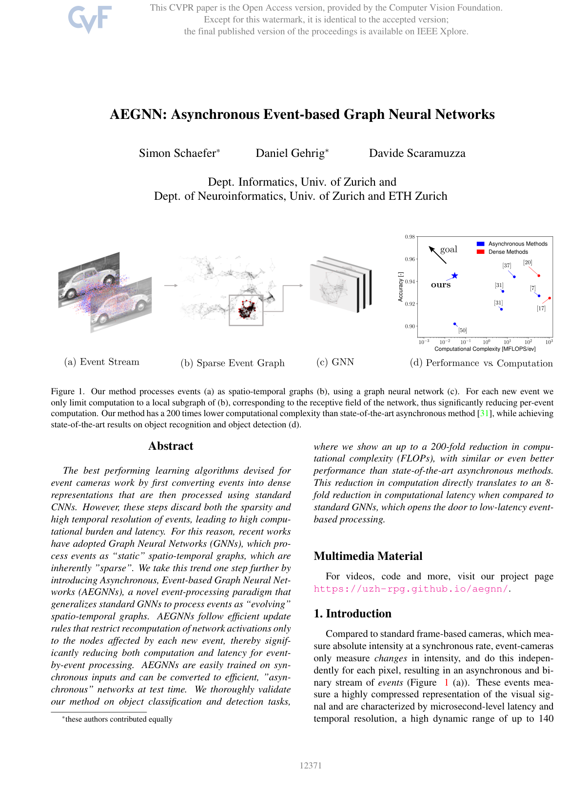 AEGNN: Asynchronous Event-based Graph Neural Networks