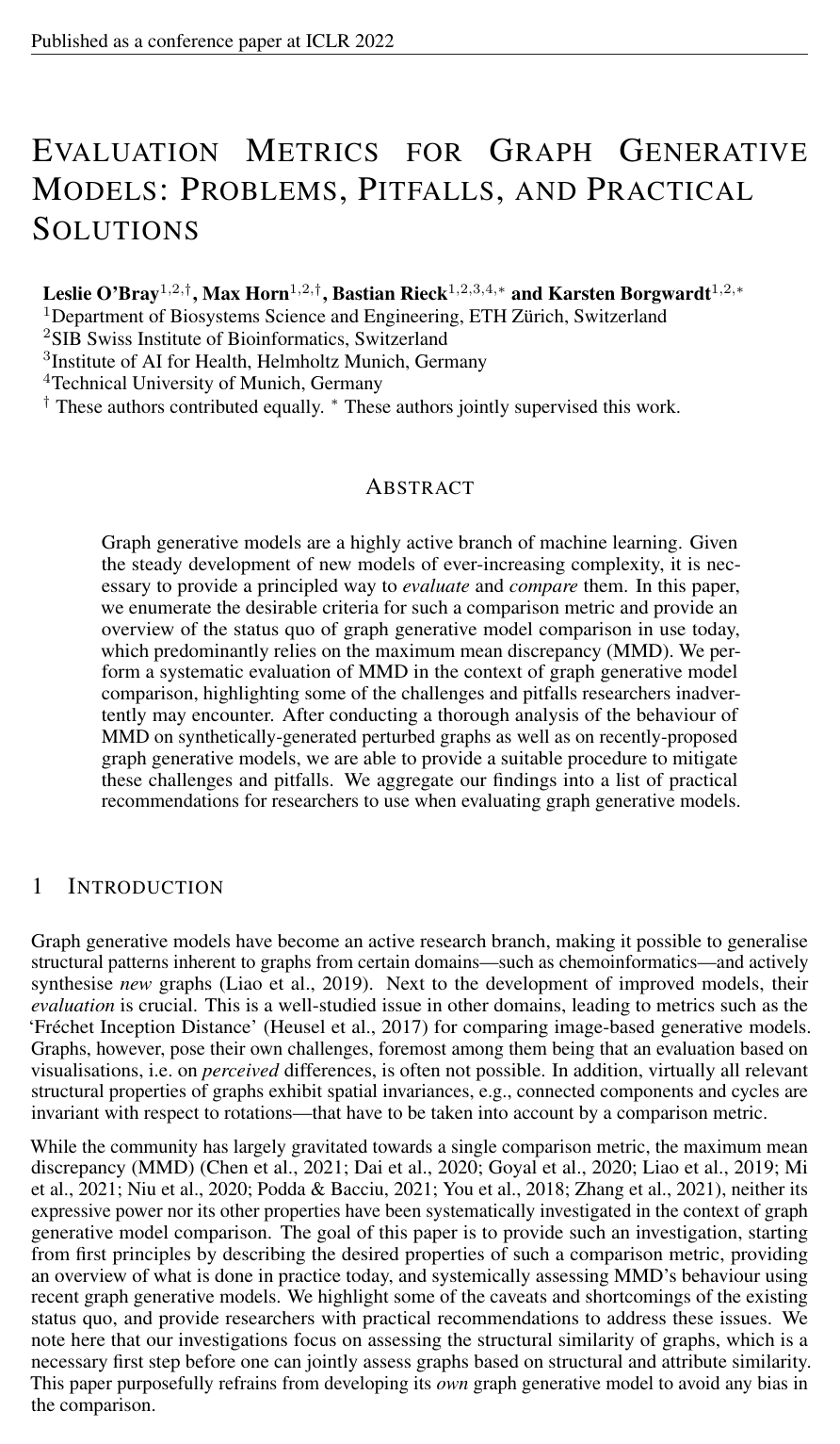 Evaluation Metrics for Graph Generative Models: Problems, Pitfalls, and Practical Solutions