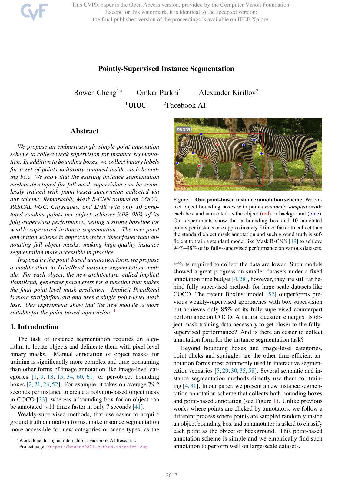 Cover for Pointly-Supervised Instance Segmentation