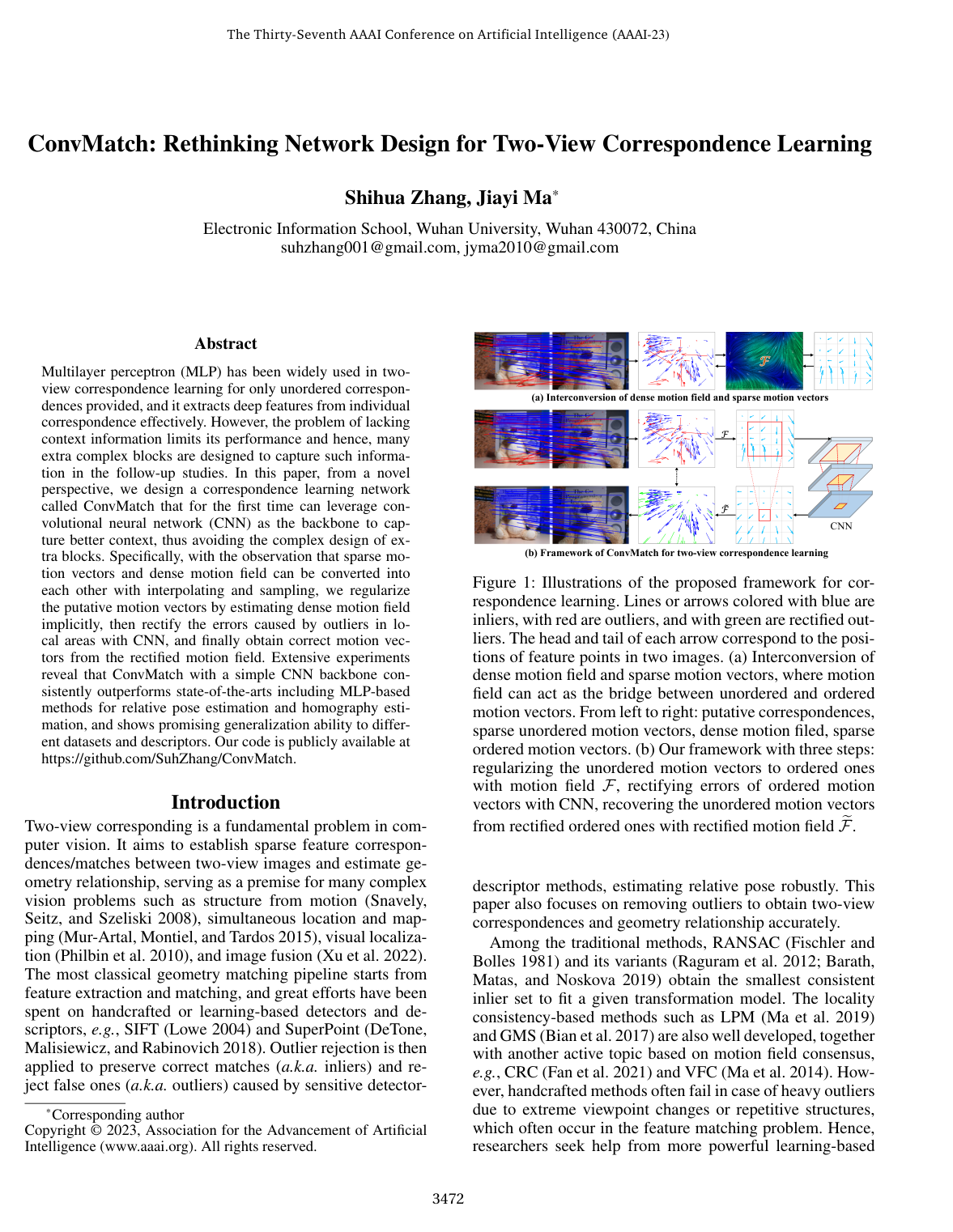 ConvMatch: Rethinking Network Design for Two-View Correspondence Learning