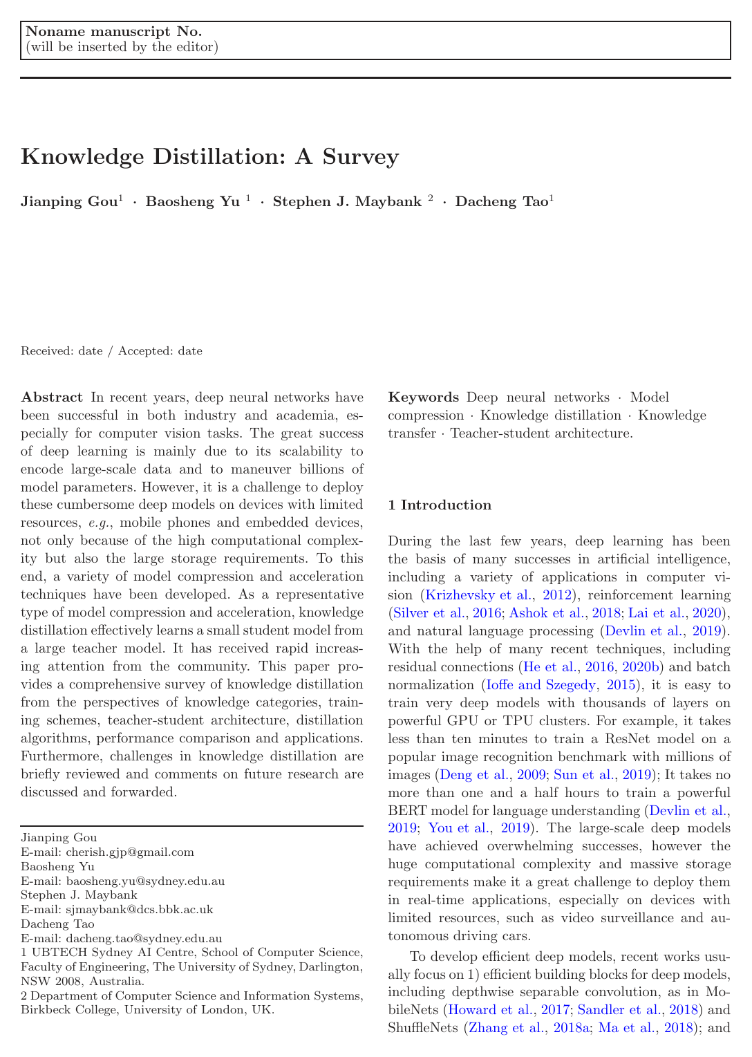 Knowledge Distillation: A Survey