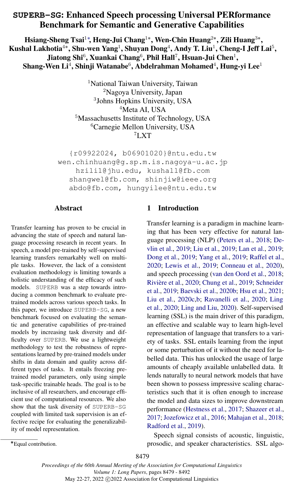 SUPERB-SG: Enhanced Speech processing Universal PERformance Benchmark for Semantic and Generative Capabilities