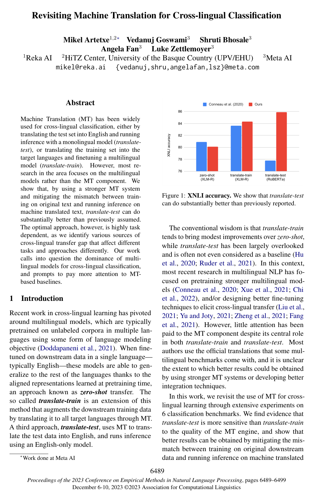 Cover for Revisiting Machine Translation for Cross-lingual Classification