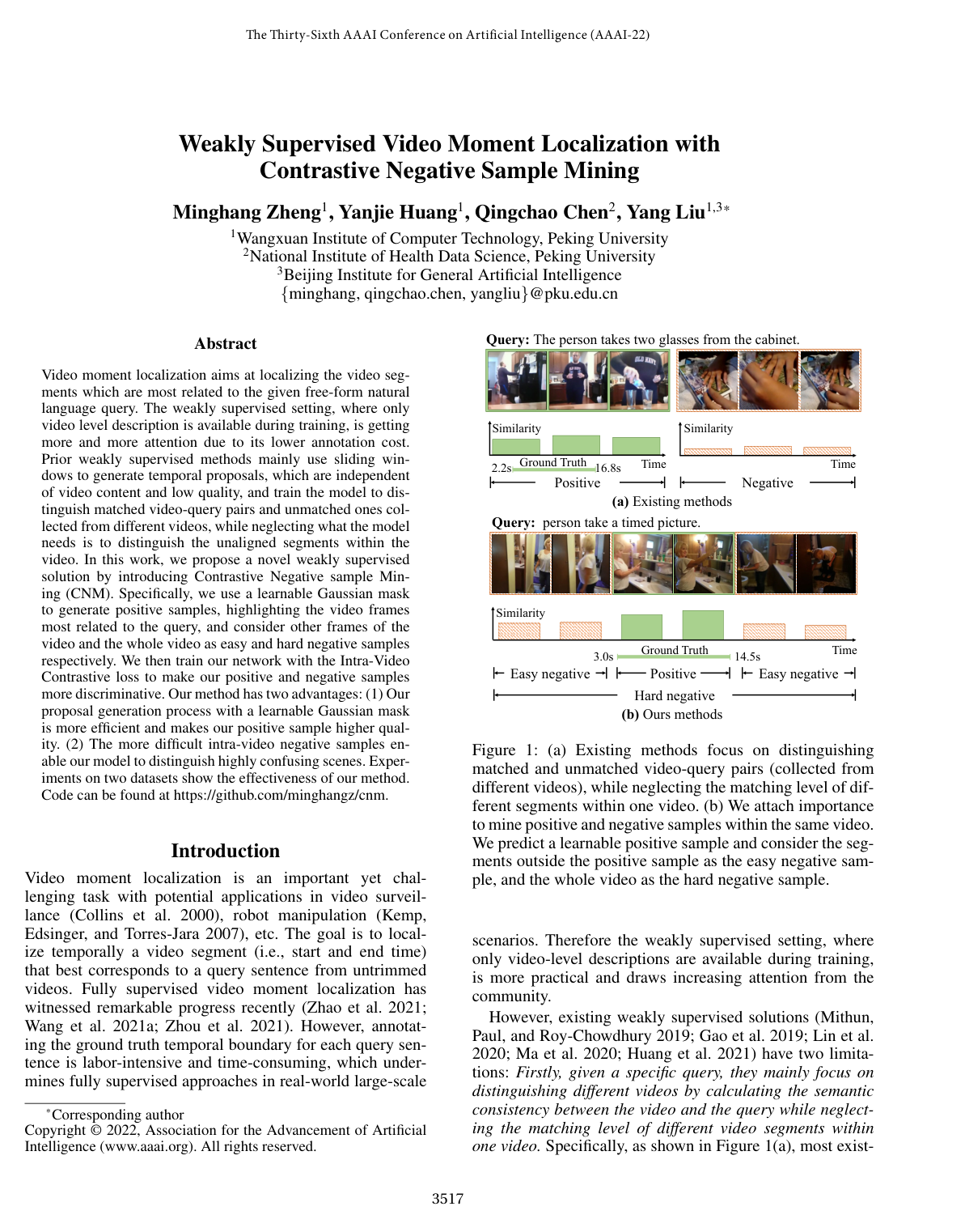 Weakly Supervised Video Moment Localization with Contrastive Negative Sample Mining