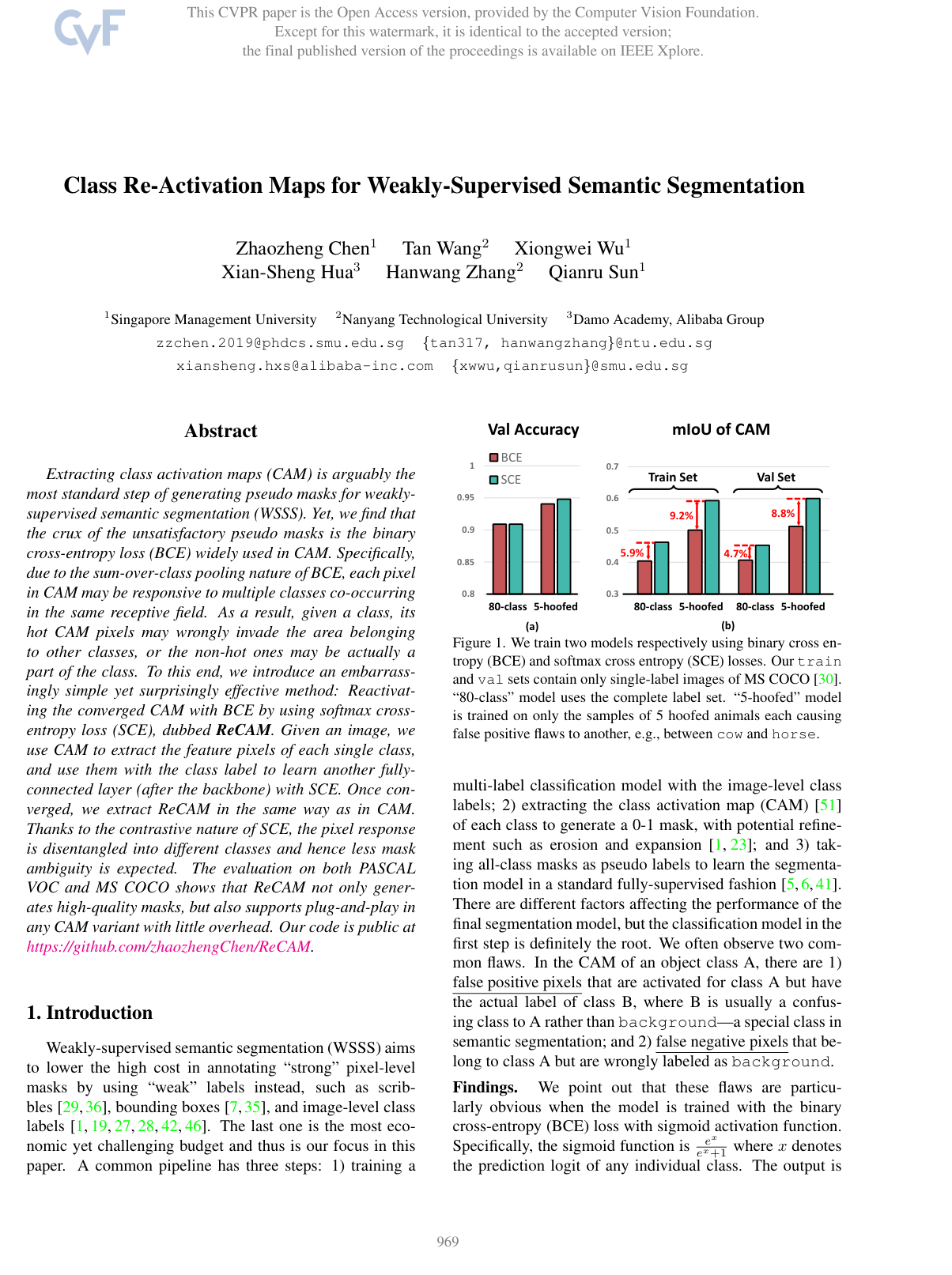 Class Re-Activation Maps for Weakly-Supervised Semantic Segmentation