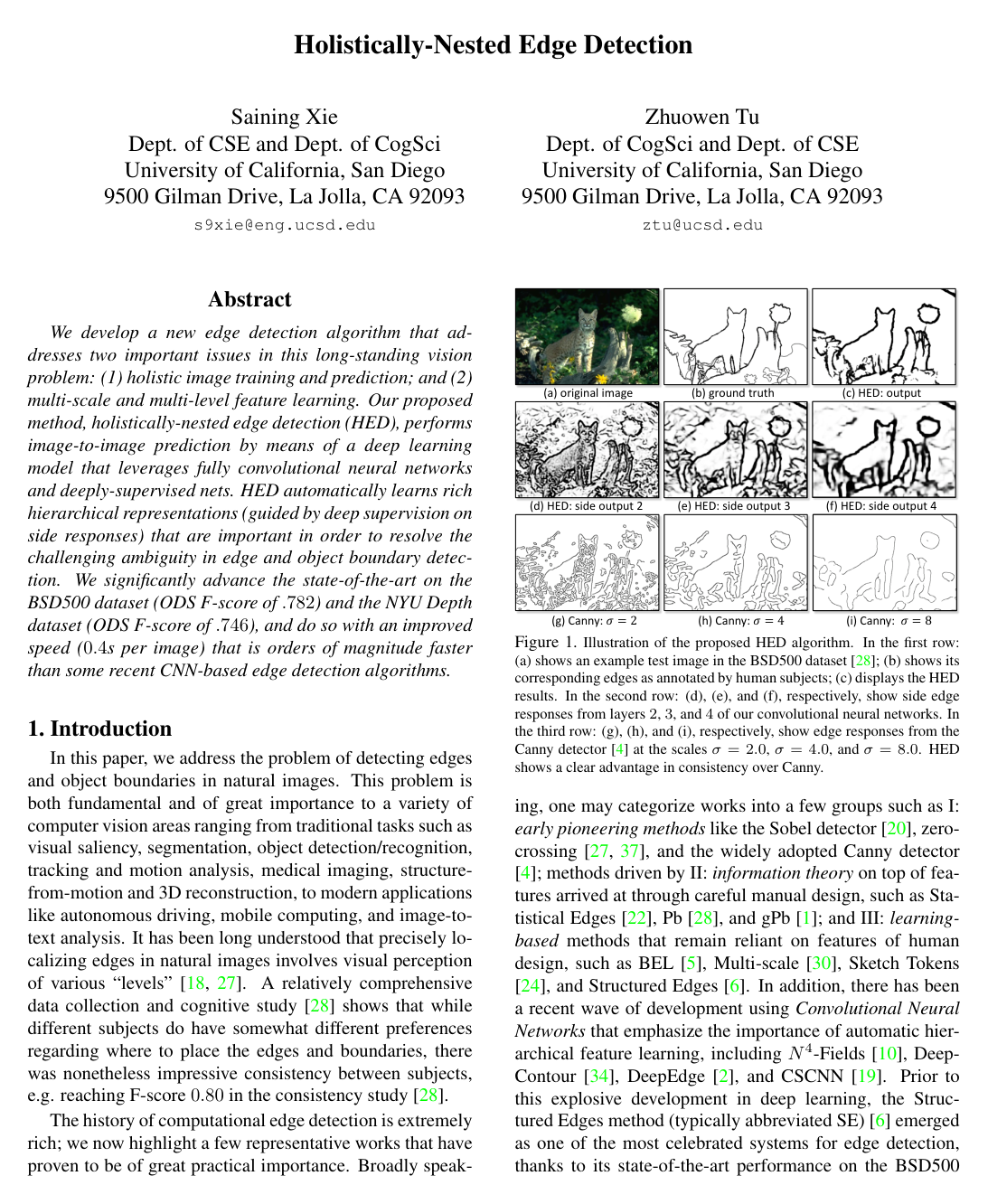 Holistically-Nested Edge Detection