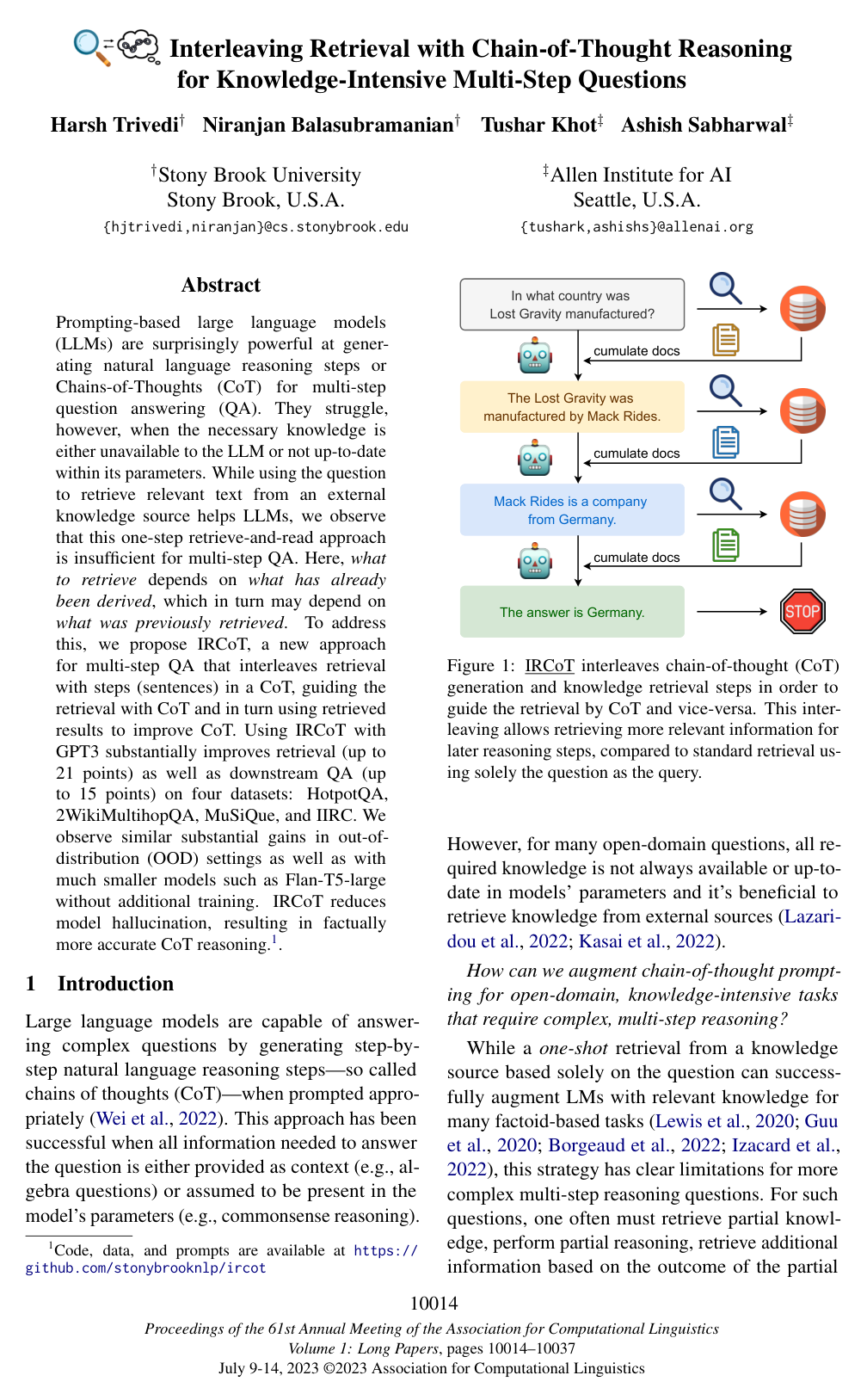 Interleaving Retrieval with Chain-of-Thought Reasoning for Knowledge-Intensive Multi-Step Questions