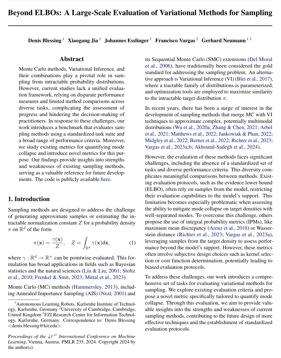Beyond ELBOs: A Large-Scale Evaluation of Variational Methods for Sampling