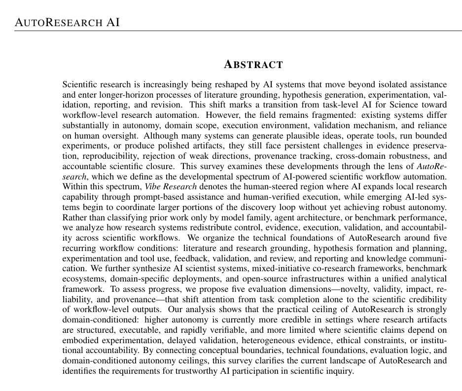 Cover for AutoResearch AI: Towards AI-Powered Research Automation for Scientific Discovery