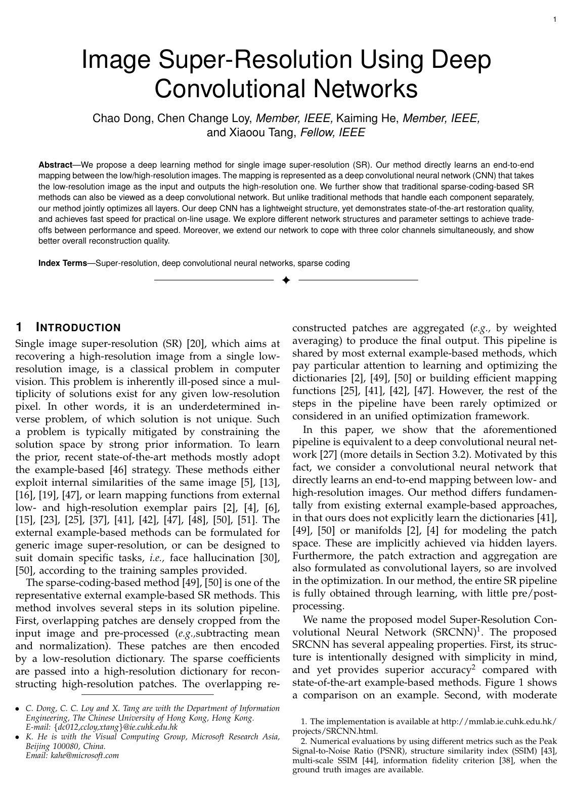 Image Super-Resolution Using Deep Convolutional Networks