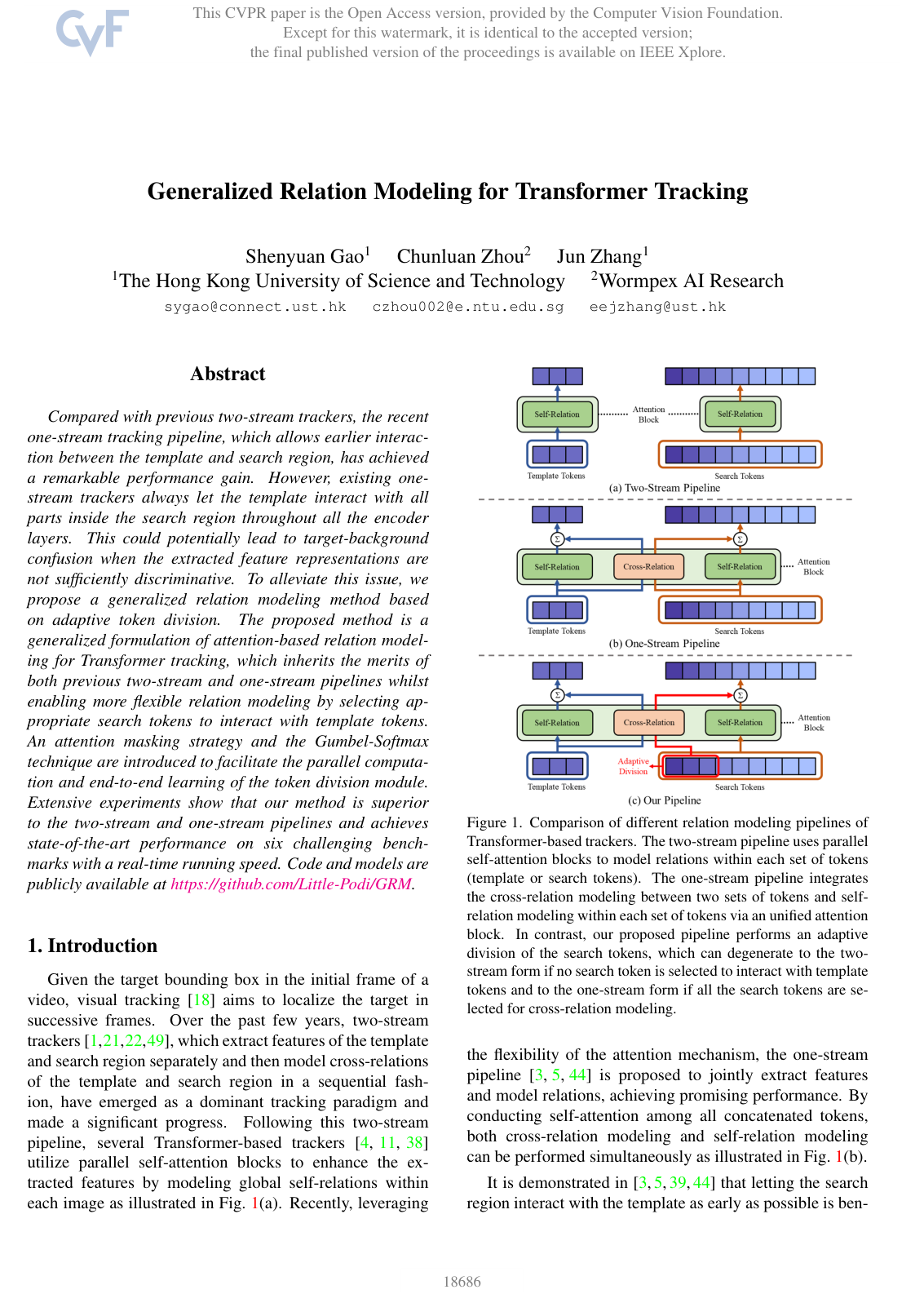 Generalized Relation Modeling for Transformer Tracking