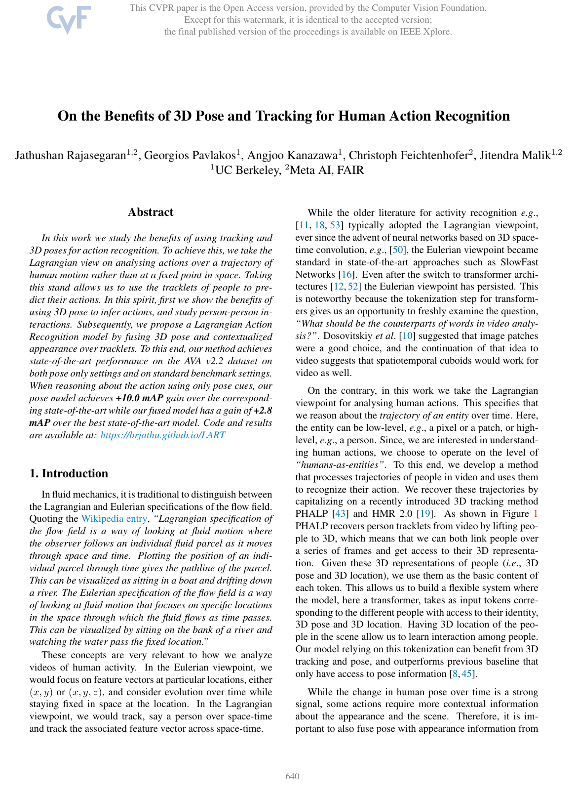 On the Benefits of 3D Pose and Tracking for Human Action Recognition