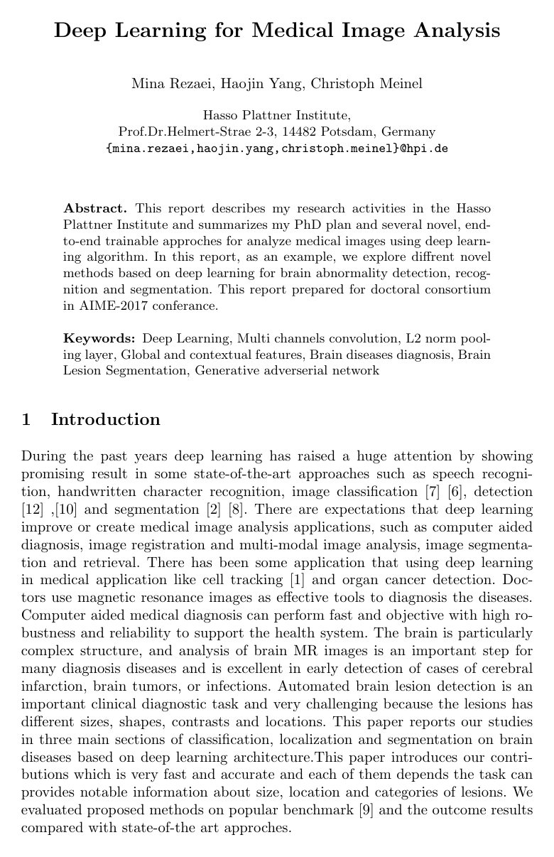 Deep Learning for Medical Image Analysis
