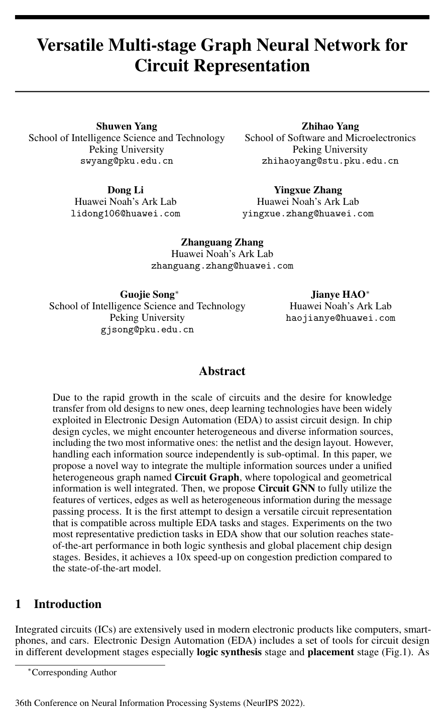 Cover for Versatile Multi-stage Graph Neural Network for Circuit Representation